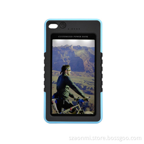 5000mAh OEM Waterproof Power Bank with LED Flashlight